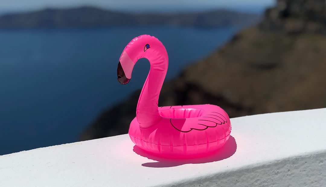 Win One Of Five Inflatable Flamingo Cup Holders