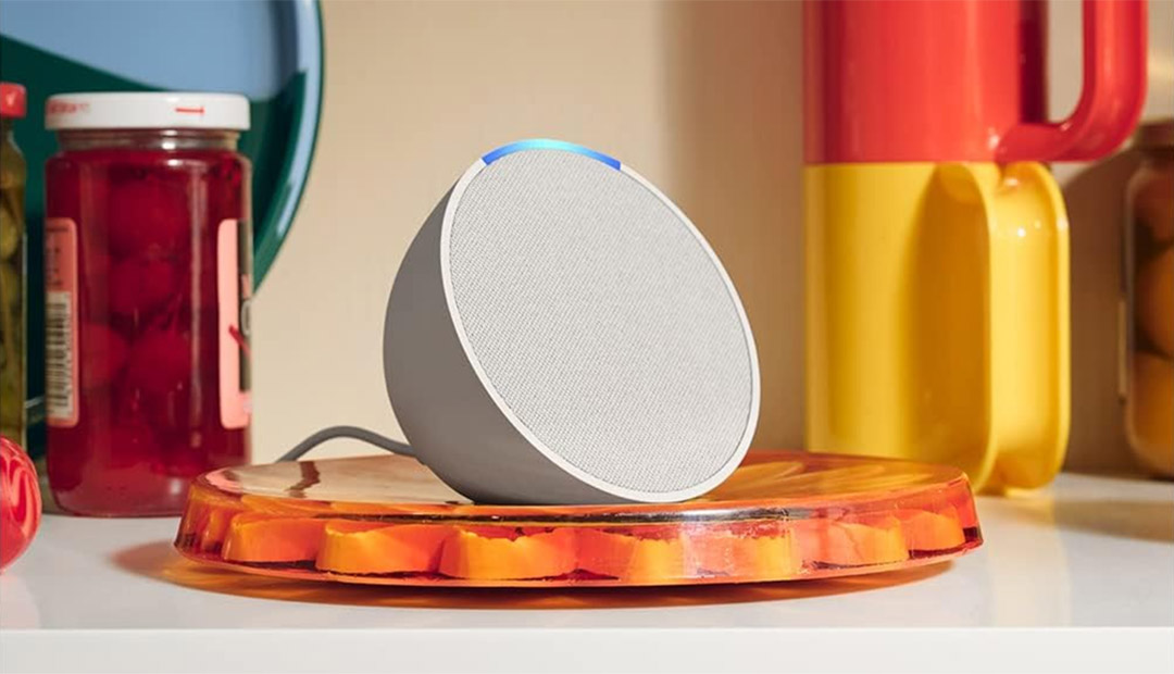 Win An Amazon Echo Pop Smart Speaker White