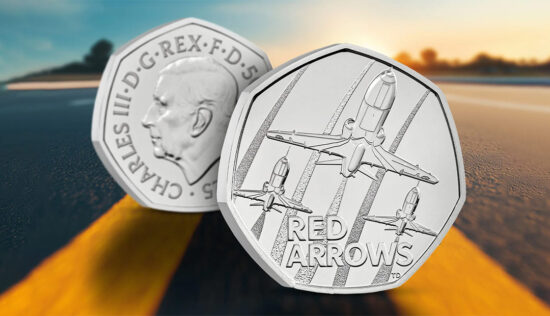 UK Red Arrows 50p Coin