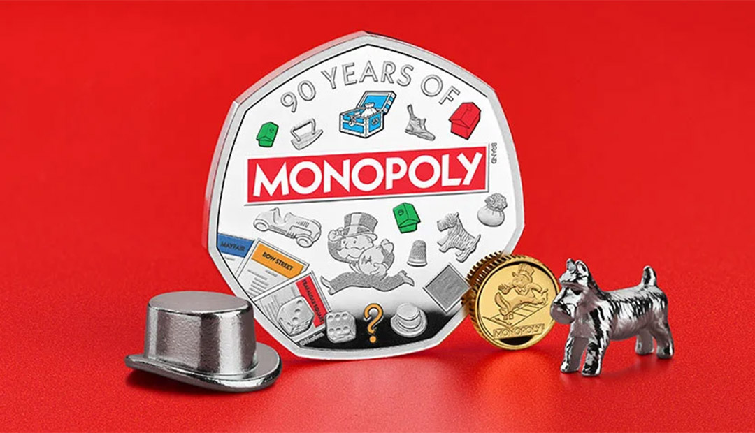 Win A Ninety Years of MONOPOLY Colour Coin