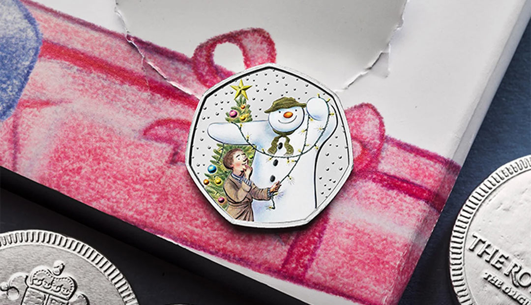 Win The Snowman Lights Up Christmas Colour Coin