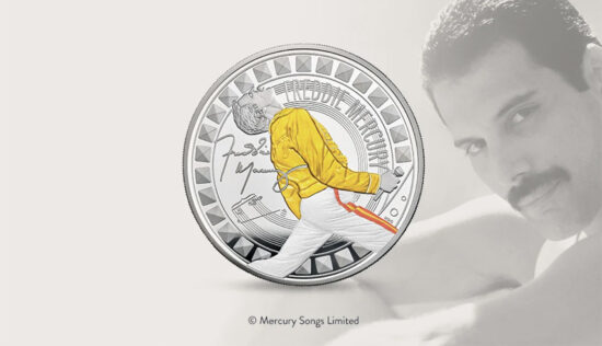 Freddie Mercury £5 Colour Coin